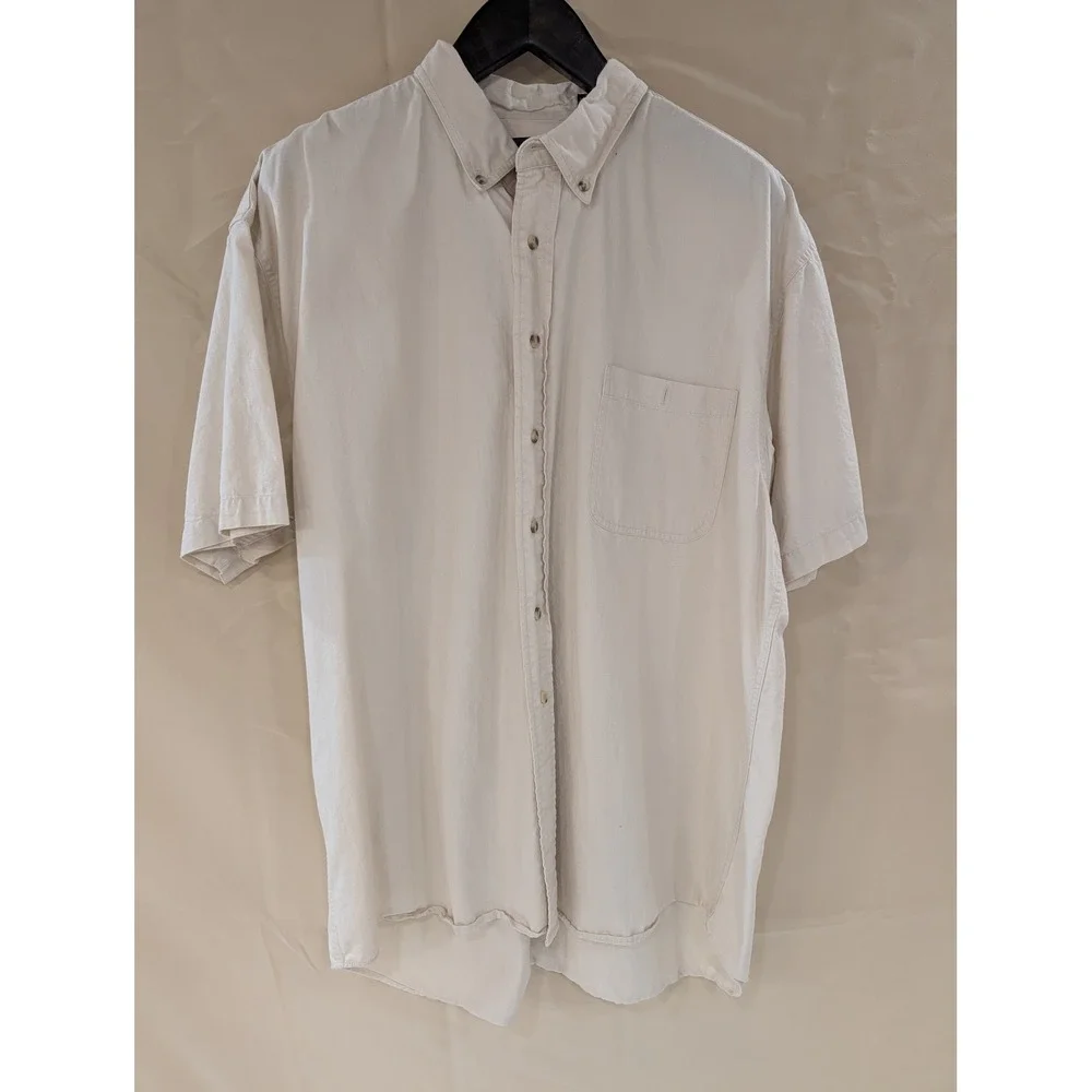 RedHead XL Button Up Shirt Barn Turkey Scene Embroidered Short Sleeve - Picture 1 of 6